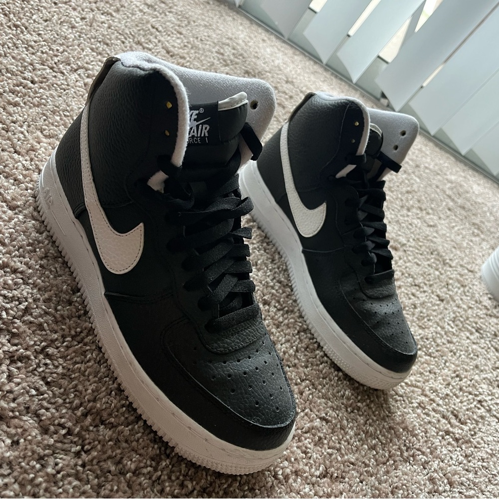 Nike Air Force 1 High Black and White Sneakers